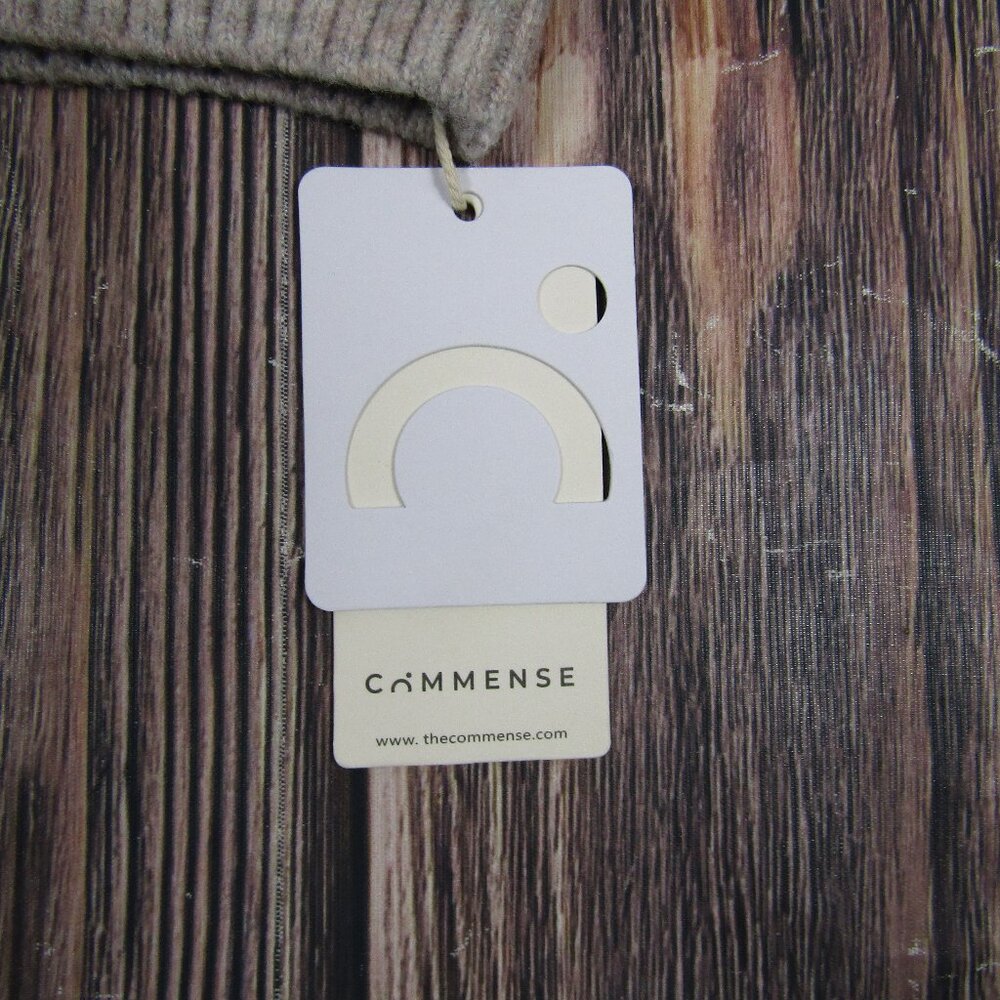 Commense Small Beige Lightweight Cloud Weather Pullover Sweater Crewneck NEW NWT - Picture 4 of 8